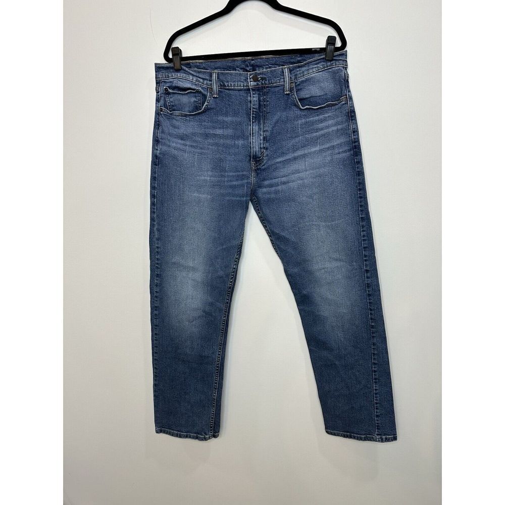 Levis 505 Jeans Mens 38x30.5* Regular Fit Straight Leg Blue Denim Mid Rise Casua